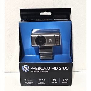 NEW HP HD-3100 Web Cam 720P‎ TrueVision USB 2.0 5 MP